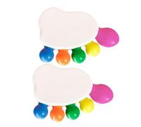 Alipis 2 Sets Foot Toe Shaped Highlighter Pens Creative Writing Markers Vibrant Non-smudge Colors for Students Adults Arts School Office Use