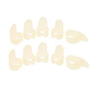 Alipis 2 Sets Glow-in-the-dark Guitar Thumb Picks and Finger Plectrums for Acoustic and Electric Guitar Practice, Beige Finger Covers for Beginners and Festival Performances
