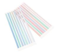 Alipis 2 Sets Gradient Color Long Thin Annotating Tabs Sticky Strips for Books Student Reading Page Markers Pet Writable Sentence Markers with Pink and Blue Wavy Lines