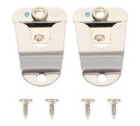 Alipis 2 Sets Metal Hand Microphone Holding Clips for Cb Radio Gm300 Gm950 Gm3688 Gm3188, Mount Hooks Screws, Ham Radio Accessories for Vehicle Mobile Microphone