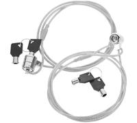 Alipis 2 Sets Universal Laptop Lock Security Hardware Lock Lightweight Flexible Computer Outdoor Protection