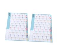 Alipis 2 Sets Yearly Wall Calendar Large Academic Planner Poster for Home Office Classroom Full Year Monthly Schedule Chart with Extra-large Visibility and Adaptable Layout