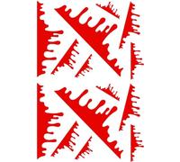 Alipis 2 Sheets Blood Dripping Car Stickers Strong Stickiness and Reflective Red Pp Material for Halloween Bumper Decoration, Self-Adhesive Auto Headlamp Paste Car Decal