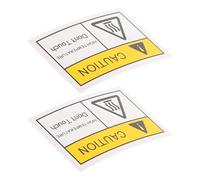 Alipis 2 Sheets High Temperature Signs Warning Labels Hot Surface Warning Stickers Easy to Apply Adhesive Pvc Material Industrial Settings Mechanical Equipment Safety
