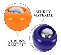 Alipis 20 Pcs Mini Shuffleboard Pucks Set Indoor Outdoor Tabletop Curling and Bowling Game Accessories for Family Fun Easy to Use Sports Gear for All Ages