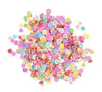 Alipis 2000pcs Assorted Colour Clay Fruit Slice Nail Stickers for Nail Art Decoration with Creative Lovely Fruits Shapes Suitable for Fancy Dress Party and Stage Performance