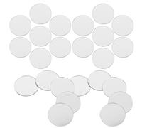 Alipis 200pcs Acrylic Mirror Wall Stickers Round DIY 3D Mosaic Silver Wall Decal for Bedroom Living Room Home Craft