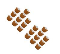 Alipis 200pcs Baked Food Box Kraft Paper Boxes for Fried Snacks Storage Reusable Container for Home Kitchen Party