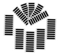 Alipis 200Pcs Black Phone Speaker Dust Net Covers Long Short Mesh Adhesive Stickers for 6-9 Hole and 1-6 Hole Speaker Protectors Dust Prevention