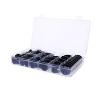 Alipis 200pcs Black Rubber Grommets Assortment Boxed Single Sided Wire Protection Rings for Electrical Wiring Fits Sealing Rings for Cable Management and Abrasion Resistance