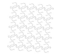Alipis 200pcs Festive Decoration Hook Hangers Mini Hooks for Ornaments Decorative Holiday Light Clips Silver Metal