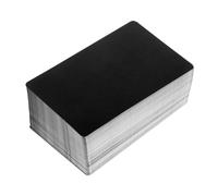 Alipis 200pcs Matte Black Blank Aluminum Business Cards for Laser Engraving Metal Nameplates with Anti-Oxidation Coating for Office Events and DIY Tags
