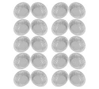 Alipis 200Pcs Small Tin Foil Egg Tart Cups Baking Trays Foil Muffin Cake Molds for Home Kindergarten Restaurant Baking and DIY Activities