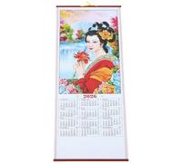 Alipis 2026 Chinese Wall Scroll Calendar Horse Year Large Paper Wall Hanging Calendar Marking The Lunar Year Traditional Culture Decoration for Hanging and Home Office