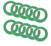 Alipis 20Pcs 10Mm Green Paper Adhesive Tape for Clothes Marking, Tailoring Positioning Strip, Hand Tearable Colorful Labeling Tape for Sewing Mannequin Use