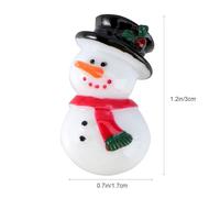 Alipis 20pcs Christmas Resin Snowman Phone Case Decor Accessories DIY Handcraft Resin Pieces for Holiday Phone Decoration