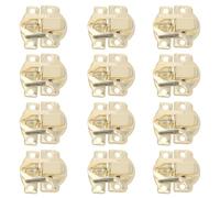 Alipis 20pcs Clasp for Box Iron Four-Hole Golden Lockable Hasp for Jewelry Boxes and Cabinet