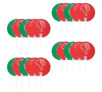 Alipis 20pcs Classroom Voting Paddles for Teachers, Double-sided Thumbs down Hand Signal Boards, 24x15cm White Border Handheld Answer Signs for Student Interaction and Classroom