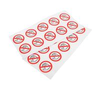 Alipis 20pcs Do Not Touch Safety Warning Stickers High Visibility Adhesive Labels for Hazardous Machinery Easy Application Material Diameter Red White Black
