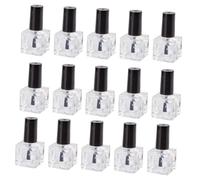 Alipis 20pcs Glass Empty Nail Polish Bottles Brush Sub-packed Nail Art Bottles for Gel Polish Storage for Gel