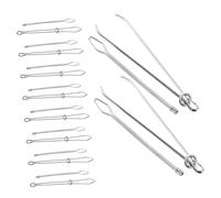 Alipis 20pcs Metal Drawstring Threading Tool with Elastic Clamp Fixing for Hoodie and Sweatpants Secure Grip Sewing Accessories for Fast Precise String Replacement and Repair