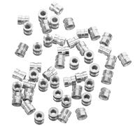 Alipis 20pcs Metal Guitar String Beads Silver Folk Guitar Accessories Easy to Install and Keep Strings in Place for Acoustic and Classical Parts