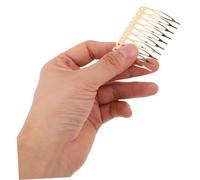 Alipis 20pcs Metal Hair Side Combs DIY Craft Kit with Ten Teeth Pins for Updo Bun Bridal Wedding Veil Hair Accessories Women Complete for Creative Styling