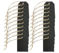 Alipis 20pcs Mini Square Chalkboard Tags 8x5cm with Twine Writable Hanging Labels for Clothing Price Tags for Retail and Jewelry Display