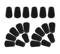 Alipis 20pcs Non-Slip Rubber Tips for Trekking Pole Hiking Stick Replacement Cane Tips for Stability for Mountaineering and Outdoor Use