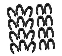 Alipis 20pcs Plastic Mic Stand Cable Clips Mic Cable Clamps for Boom Arm and Microphone Accessories