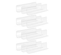 Alipis 20pcs Plastic Shelf Dividers L-shaped for Commodity Shelf and Bedroom Storage Efficient Product Separation Dividers for Retail Settings 11.02x2.76x1.18