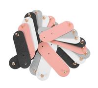 Alipis 20pcs Pu Leather Cord Organizer Straps Reusable Lightweight Cable Holders for Data Cables and Earphone Wire Management, Compact Cord Keepers for Travel, Office, and Home Use