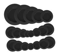 Alipis 20pcs Round Rubber Piggy Bank Stoppers Money Jar Plugs Replacement Covers for Savings Boxes Rubber Plugs for Coin Banks Easy to Install and Maintain Black