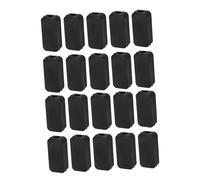 Alipis 20pcs Small Electrical Project Boxes Black Plastic Junction Enclosures with Dual USB Cable Outlets for Desktop Bedside Use Compact Lightweight Easy to Install and Organize