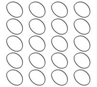 Alipis 20pcs Square Rubber Belts for Cassette Recorders Recorder Tape Machine Belts for Repair and Maintenance Compatible with Dvd Drives and Video Devices Flexible Replacement Kit