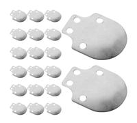Alipis 20pcs Stainless Steel Fish Scale Armor Plates for Costume Making, Lightweight and Easy to Rivet Decorative Metal Scales Suitable for Crafting and Theatre Knight Accessories