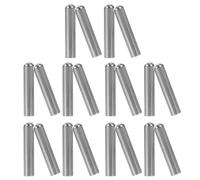 Alipis 20pcs Sturdy Metal Shoe Lace Tips Silver Shoelace Bullet Ends for DIY Shoe Laces Easy to Install Replacement Accessories for Shoestrings