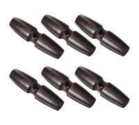 Alipis 20pcs Vintage Coffee Plastic Coat Sewing Buttons for Clothes and Sweaters, 5.5cm Diameter, Easy to Sew with Wide Application for DIY Craft and Hand-Knitted Projects