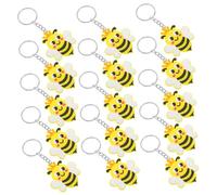 Alipis 24pcs Bee Keychains Cute Bee Charm Keyrings for Birthday Shower Stylish Theme Party Supplies for Bags Backpacks