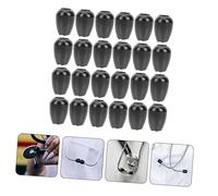 Alipis 24Pcs Black Silicone Stethoscope Ear Tips Replacement for Clinic Use Soft Comfortable Fit High-grade Material Small Lightweight Design for Hospital and Medical Professionals