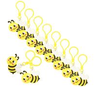 Alipis 24pcs Cute Bee Keychains Charming Bee Keyring Decorations for Backpack Purse Party Favors and Adults Birthday Gifts Hanging Accessories and Crafting