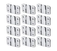 Alipis 24Pcs Heavy Duty Stainless Steel Interlocking Picture Frame Hangers with Wall Mount Hooks for Mirrors and Photo Frames, Large Size Metal Hanging Clips for Home and Gallery Use