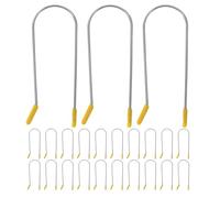 Alipis 24pcs Hot Curler Clips Replacement Kit: 2.54cm Electric Curling Roller Clamps For Quick Styling - U-Shaped Curler Clips For Easy Hair Fixation