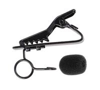 Alipis 24pcs Microphone Lapel Tie Clip Iron Clip for Studio Use Sponge Covers for Lapel Microphone for Smartphones