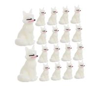 Alipis 24pcs Mini Resin Fox Figurines Set for DIY Fairy Garden Micro Landscape Colorful Artistic Animal Ornaments for Home Decor and Easy to Clean Resin Figures