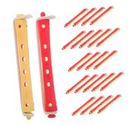 Alipis 24pcs Perm Rods Hollow Cold Wave Curlers for Natural Soft Waves Even Heat Distribution DIY Styling Tools for Long and Hair Home Salon Use