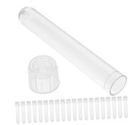 Alipis 24pcs Plastic Test Tubes with Caps for Cell Culture Sample Liquids Laboratory Use Transparent Sample Containers for Scientific Testing and Experiments