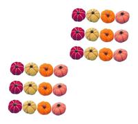 Alipis 24pcs Thanksgiving Felt Pumpkins Decorative Ornaments Miniature Pumpkin Decorations Home Decor