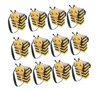 Alipis 25pcs Bee Candy Boxes with Handles Paper Treat Favor Bags for Shower Birthday Wedding Party Supplies Charming Bee Design Easy Carry Polished Presentation