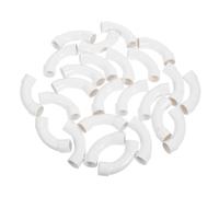 Alipis 25pcs Flame Retardant PVC Sweep Elbow Fittings for Wire Tube Large Radius Corner Pipe Connectors for Electrical and Plumbing Installation in Commercial Buildings